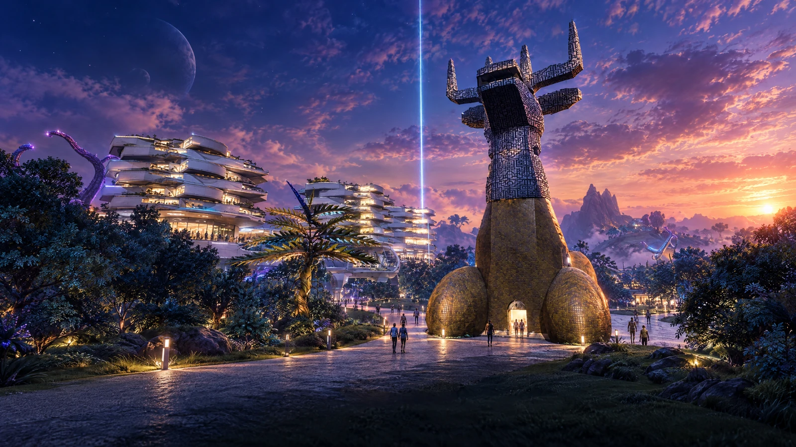 Cinematic artwork of New Oxford Mall