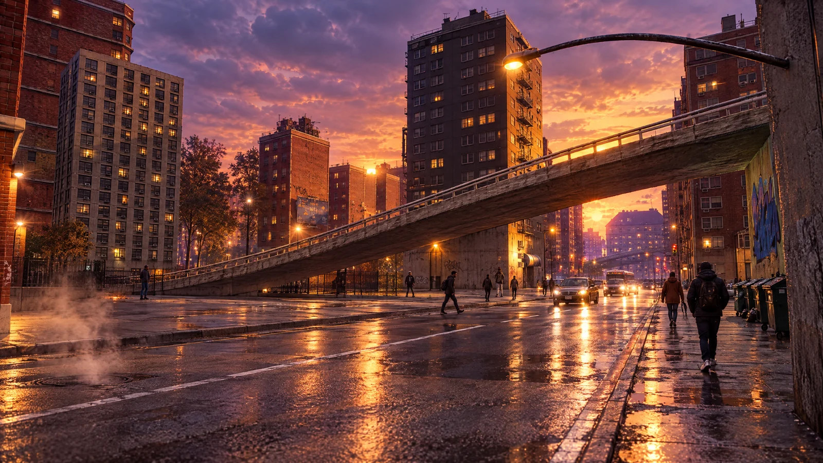 Cinematic artwork of Old Harlem